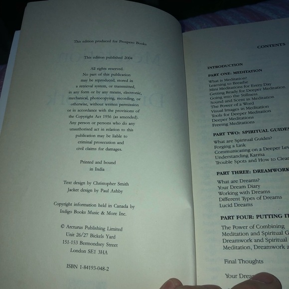 Meditation & Dreamwork Book by Tara Ward - Picture 3 of 9